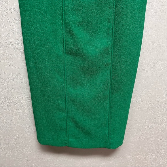 Black Halo Size 10 Sleeveless Seamed Crewneck Sheath Dress Green Cove - Picture 4 of 7